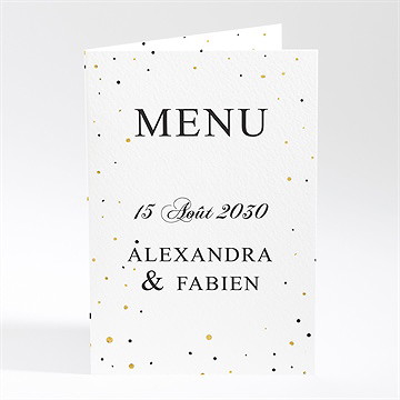 Menu mariage alliances scintillantes