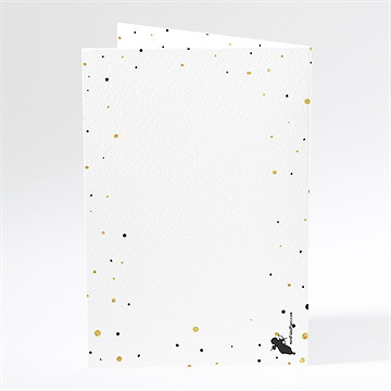 Menu mariage alliances scintillantes - Dos du menu