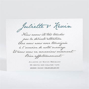 Remerciement mariage en tongs ! - Dos du faire-part