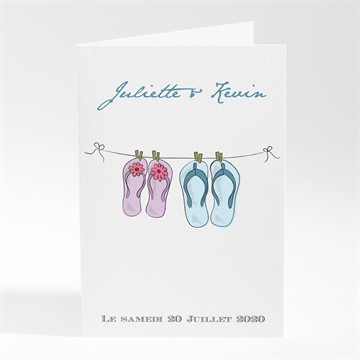 Menu mariage en tongs !