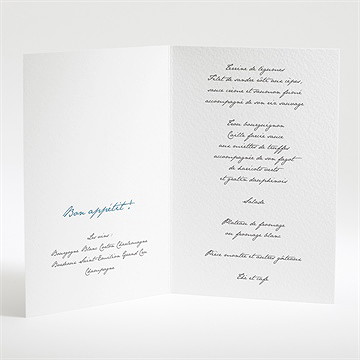 Menu mariage en tongs ! - Intérieur du menu