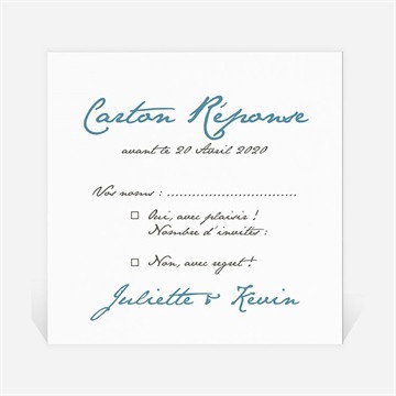 Carton réponse mariage en tongs !