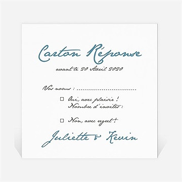 Carton réponse mariage en tongs !