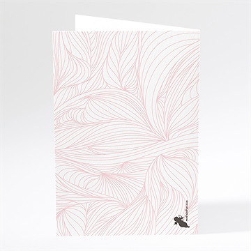 Menu mariage notre métamorphose - Dos du menu