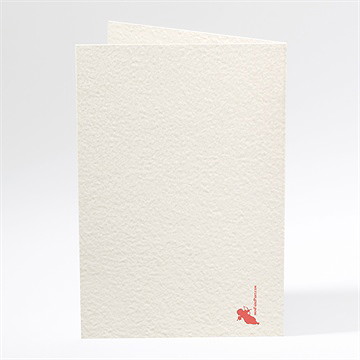 Menu mariage nos tropiques - Dos du menu