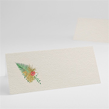 Marque-place mariage nos tropiques