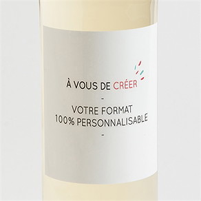 Etiquette de bouteille communion vierge (9,5 cm x 9,5 cm)