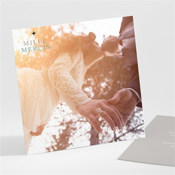 Remerciement mariage couleur taupe