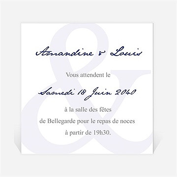 Carton d'invitation mariage in love