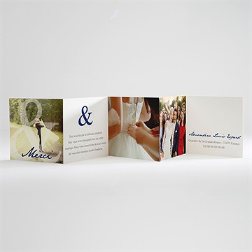 Remerciement mariage in love - Carte ouverte