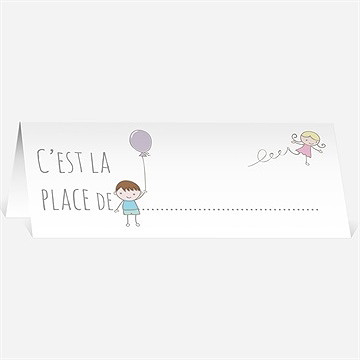 Marque-place mariage pas trop tôt...