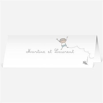 Marque-place mariage pas trop tôt... - Dos du marque-place