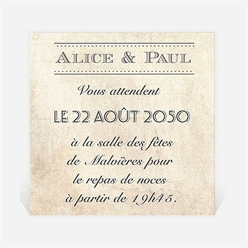 Carton d'invitation mariage venez vous joindre à nous !