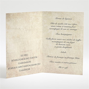 Menu mariage venez vous joindre à nous ! - Menu ouvert
