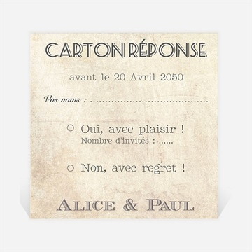 Carton réponse mariage venez vous joindre à nous !