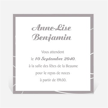 Carton d'invitation mariage notre danse