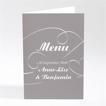 Menu mariage notre danse