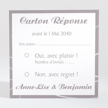 Carton réponse mariage notre danse