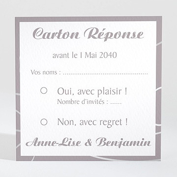 Carton réponse mariage notre danse