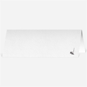 Marque-place mariage gris anthracite - Dos du marque-place