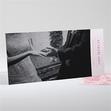 Remerciement mariage carte gourmande et raffinée