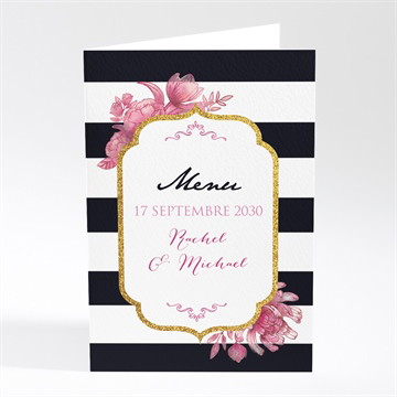 Menu mariage original et baroque