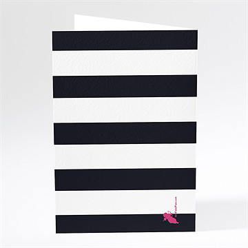 Menu mariage original et baroque - Dos du menu