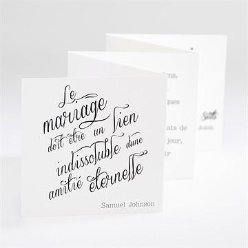 Remerciement mariage notre volonté