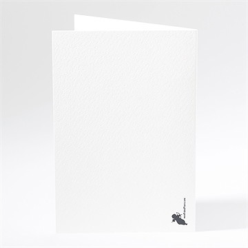 Menu mariage tendresse photo - Dos du menu