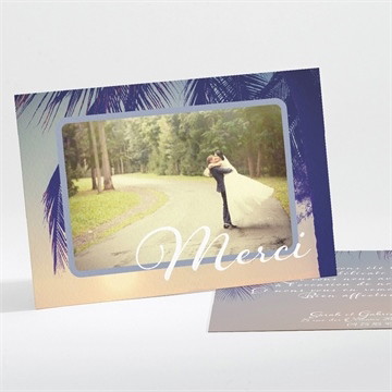 Remerciement mariage notre coucher de soleil