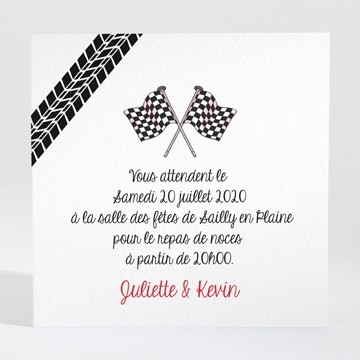 Carton d'invitation mariage 2 bikers in love