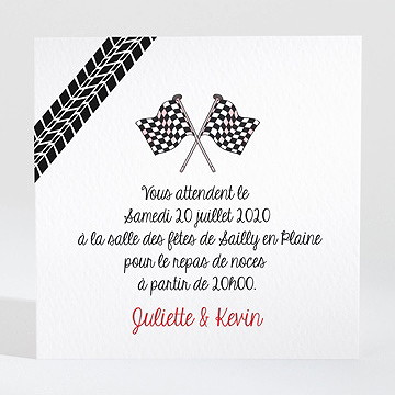 Carton d'invitation mariage 2 bikers in love