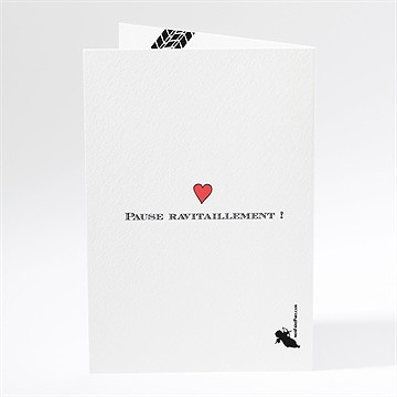 Menu mariage 2 bikers in love - Dos du menu