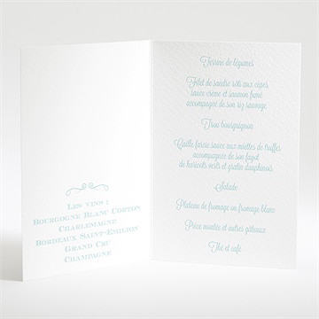 Menu mariage notre bande son! - Menu ouvert