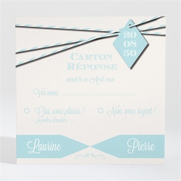 Carton réponse mariage notre bande son!