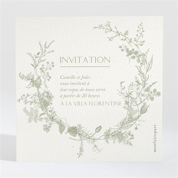 Carton d'invitation mariage arbre de vie étui