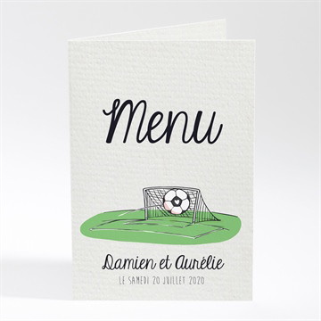 Menu mariage a vos crampons de football !