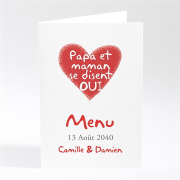 Menu mariage les enfants annoncent !