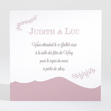 Carton d'invitation mariage roman photo