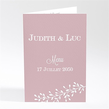 Menu mariage roman photo