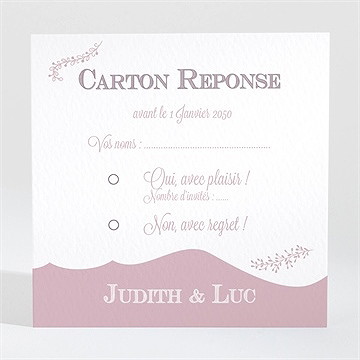 Carton réponse mariage roman photo