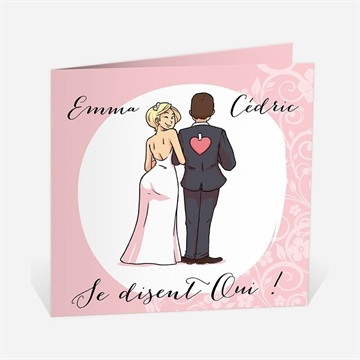 Faire-part mariage ils se disent oui!