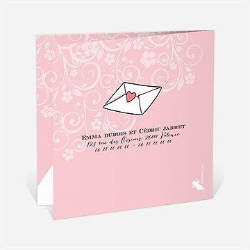 Faire-part mariage ils se disent oui! - Dos du faire-part