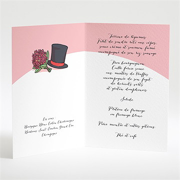 Menu mariage ils se disent oui! - Menu ouvert