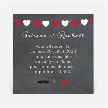 Carton d'invitation mariage photobooth