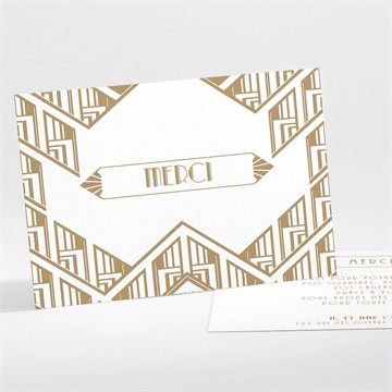 Remerciement mariage années folles