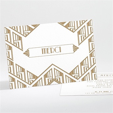 Remerciement mariage années folles