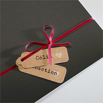 Faire-part mariage l'instant magique - Détail de la pochette