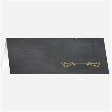 Marque-place mariage ardoise élégante et étiquettes