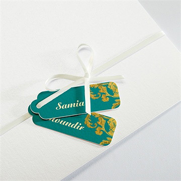 Faire-part mariage byzantin - Détail de la pochette